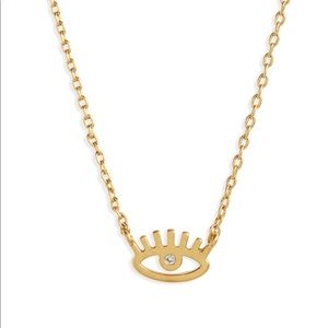 Madewell Looker Eye Pavé Necklace